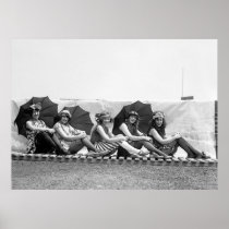 Lansburg Bathing Girls: 1922 Print