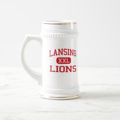 Lansing Coffee Shops on Lansing   Lions   Middle School   Lansing Kansas Coffee Mug From