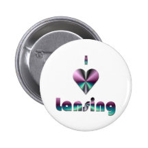 Lansing -- Purple & Turquoise Button