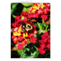 Lantanas and the Bee Card