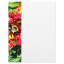 Lantanas and the Bee Personalized Letterhead