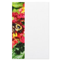 Lantanas and the Bee Stationery Paper