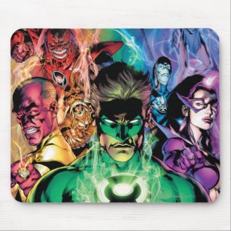Lantern Corps Group with Colors Mouse Pad
