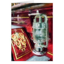 Lantern on Old Fire Truck cards