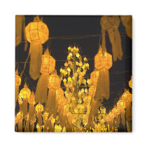 Lanterns for Loi Krathong festival. Refrigerator Magnets