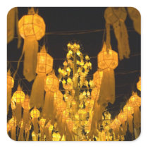 Lanterns for Loi Krathong festival. Stickers
