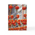 Lanterns in Chinatown, London Greeting Card by james_orear2 Lanterns in Chinatown, London Greeting Card
