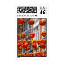 Lanterns in Chinatown, London Postage Stamp by james_orear2 Lanterns in Chinatown, London Postage Stamp