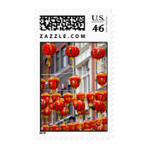 Lanterns in Chinatown, London Postage Stamp