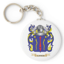 Lanza Coat of Arms (Family Crest) Key Chain