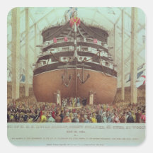 Lanzamiento de H.M.S. Royal Albert, vapor del torn Colcomanias Cuadradas