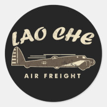 LAO-CHE air freight3 Round Sticker