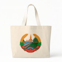 LAO NATIONAL EMBLEM - LAO BADGE TOTE BAGS