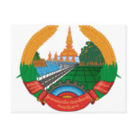 LAO NATIONAL EMBLEM - LAO BADGE postcards