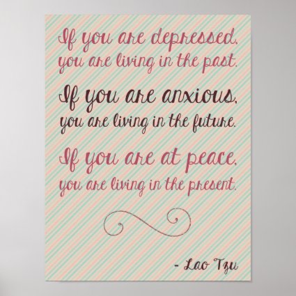Lao Tzu Motivational Quote Poster 8.5 x 11
