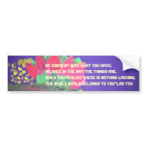 Lao Tzu Quote bumper stickers