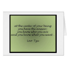 Lao Tzu Quote Greeting Card
