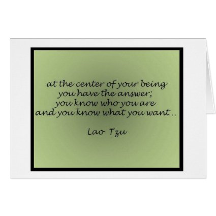 Lao Tzu Quote Greeting Card