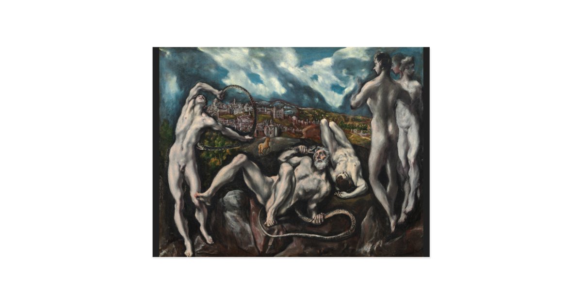 laocoon by el greco postcard zazzle create save the date cards