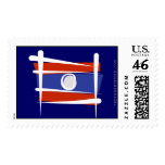 Laos Brush Flag Postage