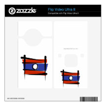 Laos Brush Flag Skin For Flip Ultra II