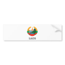 Laos Coat of Arms Bumper Sticker