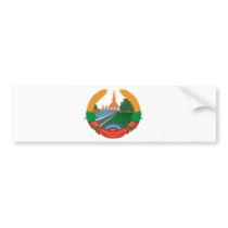 Laos coat of arms bumper stickers by sergemayifuila Laos coat of arms bumper stickers
