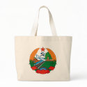 Laos Coat of Arms Tote Bag by FlagTshirts Laos Coat of Arms Tote Bag