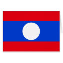 Laos Flag cards by coolcountry Laos Flag cards