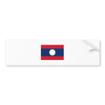 Laos FLAG International bumper stickers by flagshirt Laos FLAG International bumper stickers