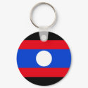 Laos Flag keychains by coolcountry Laos Flag keychains