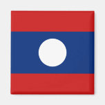 Laos Flag Magnet