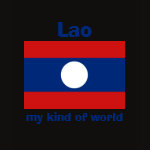 Laos Flag Map Text Ladies Baby Doll