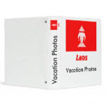 Laos Flag with Name (1952-1975) binders