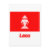 laos, waving, flag, with, name, 1952, 1975,