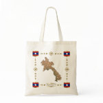 Laos Map Flag Border Bag