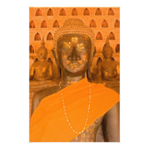 Laos, Vientiane, one of 6840 Buddha images in Art Photo