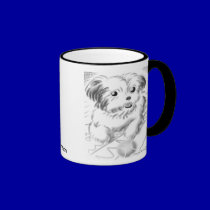 Lap Dog Caricature Mug Tennis mugs