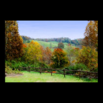 Lap Forest - Fall Painting posters