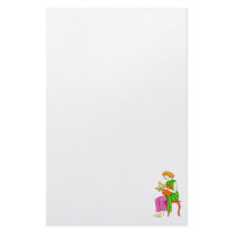 Lap Harp Female Player Ancient Style Graphic Customized Stationery