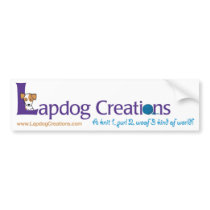 Lapdog Creations bumper sticker bumper stickers