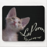 LaPerm cat mousepad mousepads
