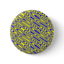 Lapis Lazuli Swirlies Abstract Pattern Button