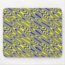 Lapis Lazuli Swirlies Abstract Pattern Mousepad