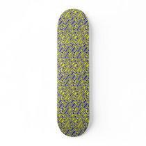 Lapis Lazuli Swirlies Abstract Pattern Skateboard