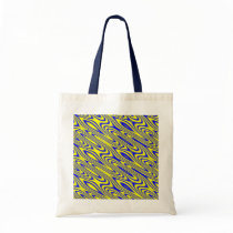 Lapis Lazuli Swirlies Abstract Pattern Tote Bag