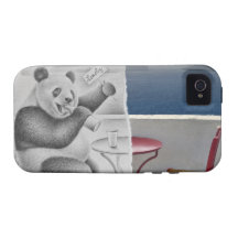 Lápiz contra la cámara - sola vibe iPhone 4 funda
