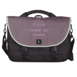 [Two hearts] keep calm and think of nana  Laptop Bags