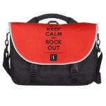 [Electric guitar] keep calm and rock out  Laptop Bags