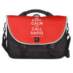 [Crown] keep calm and call rafiq  Laptop Bags